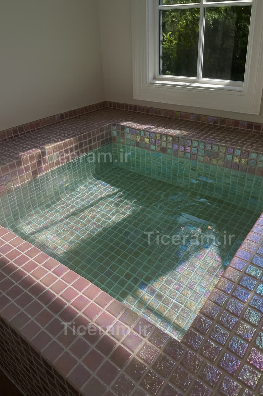 سرامیک لوکس استخری شبرنگی هفت رنگ