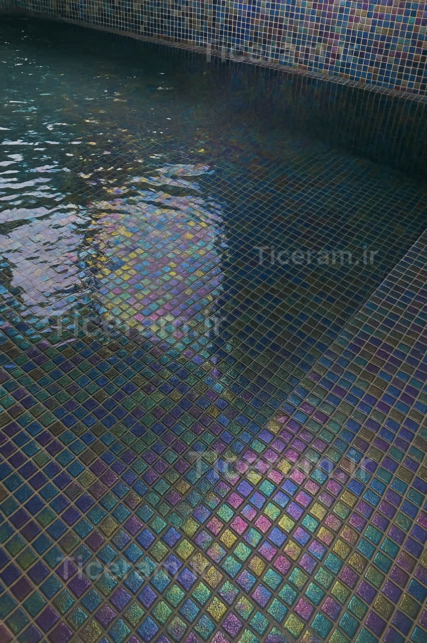 نمونه نصب سرامیک خارجی هولوگرامی لوکس استخری