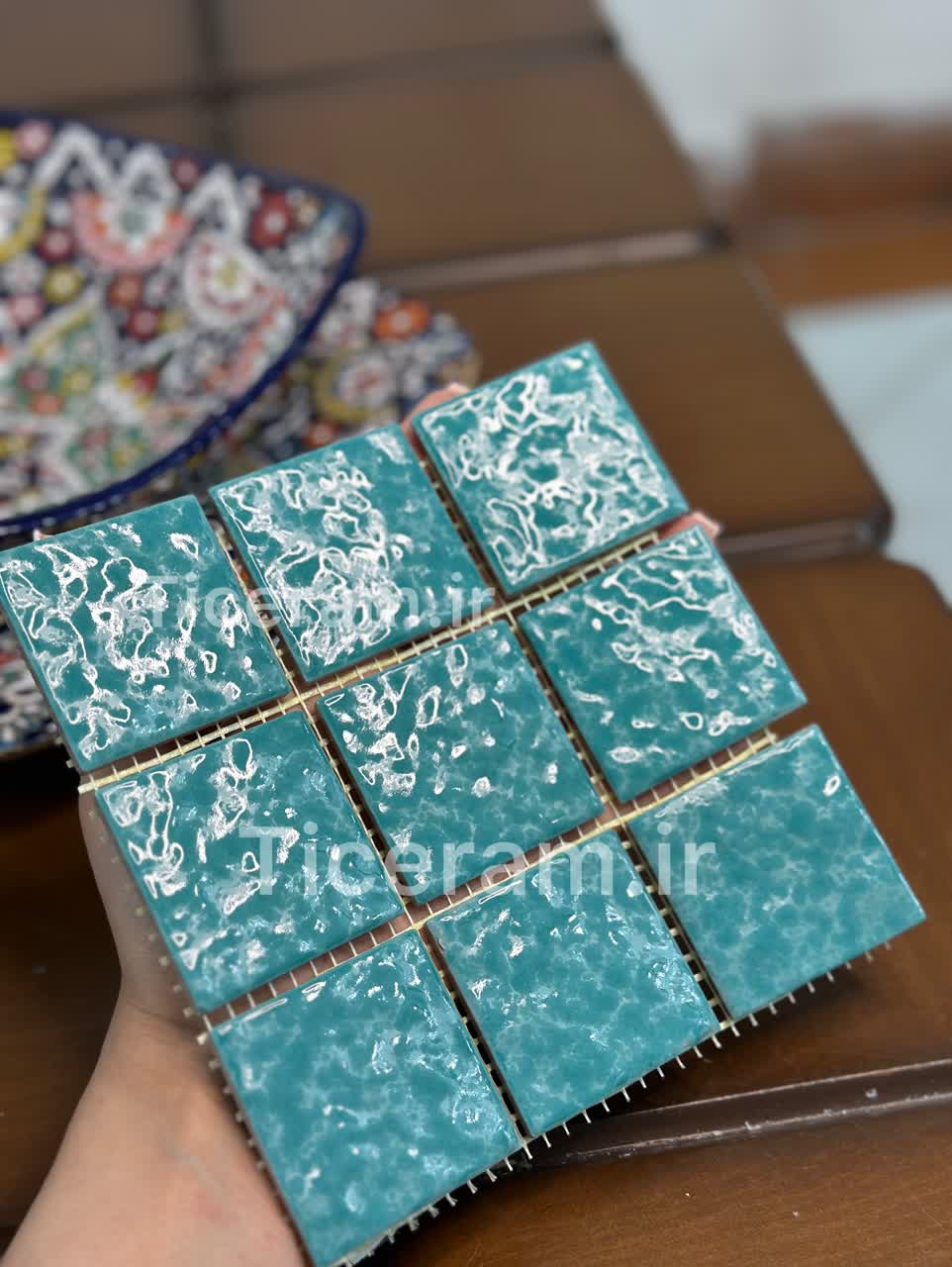 سرامیک البرز سبز فراگامو سایز 5*5