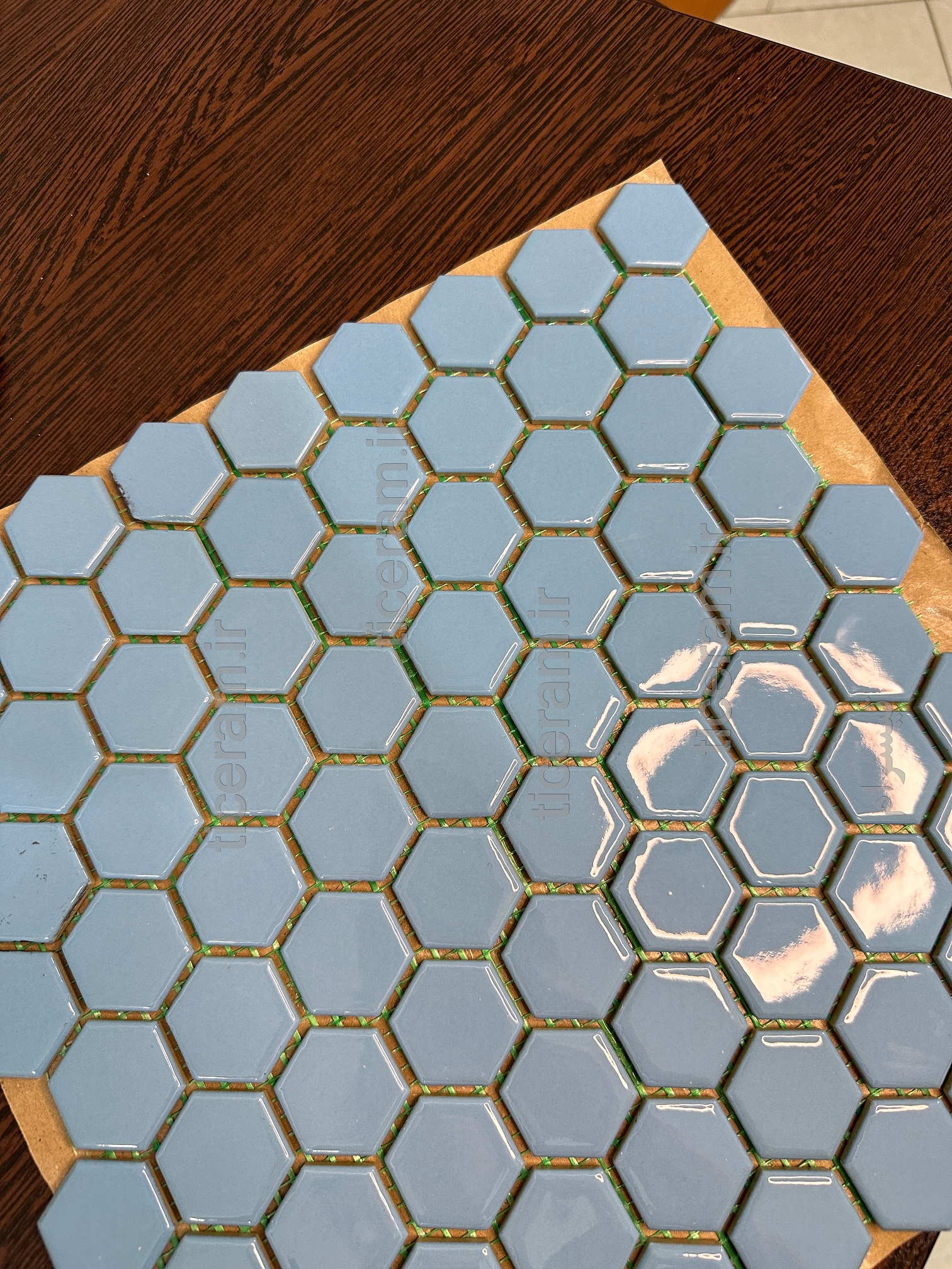 سرامیک البرز شش ضلعی آبی