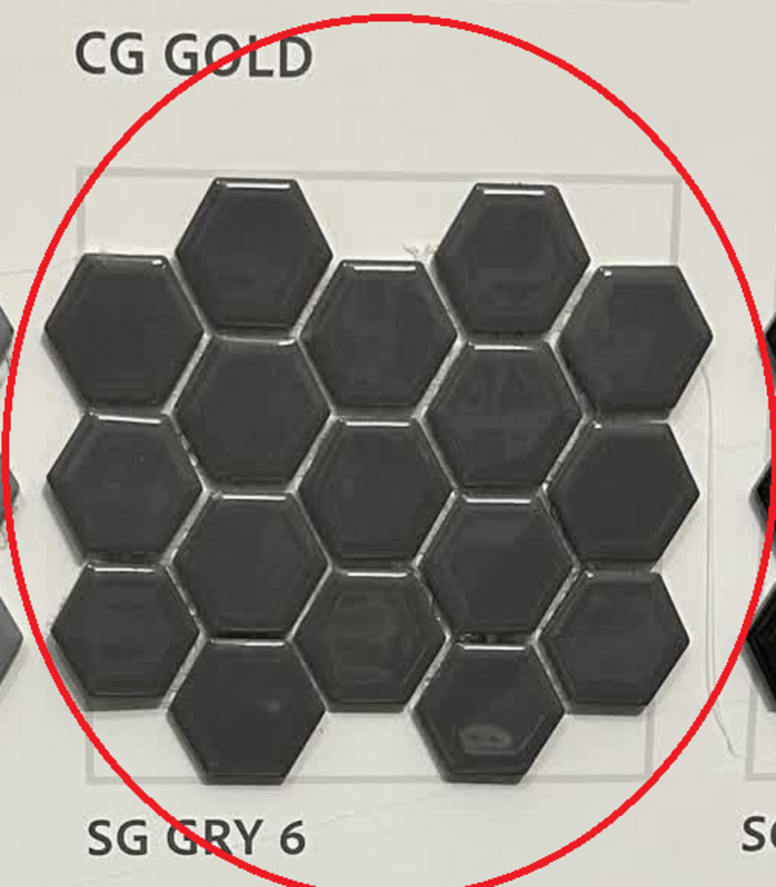 سرامیک طوسی شش ضلعی