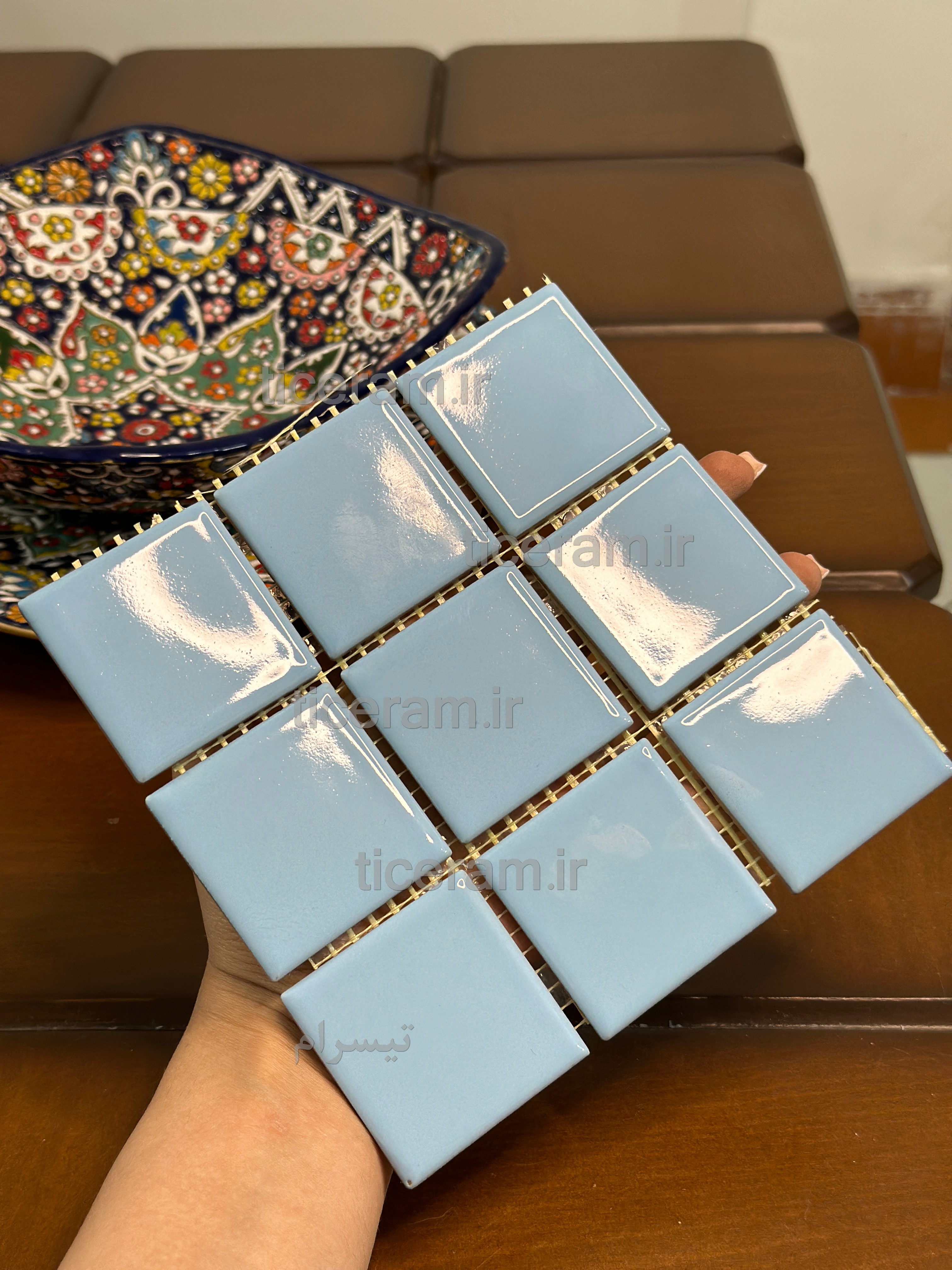 سرامیک آبی پنج در پنج استخری