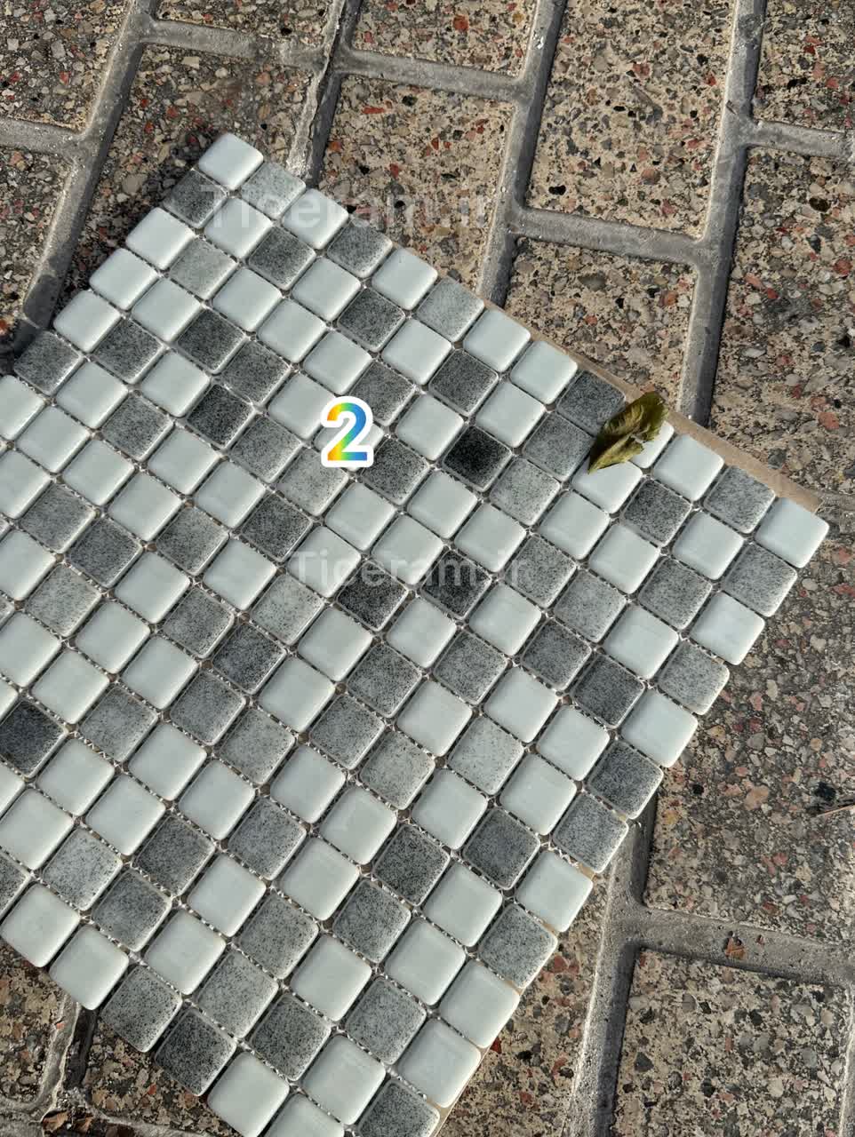 سرامیک استخری طوسی تامر پشت توری