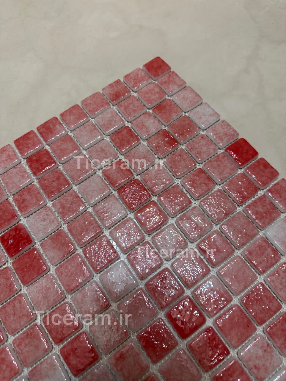 سرامیک پشت توری استخری قرمز خارجی سرا