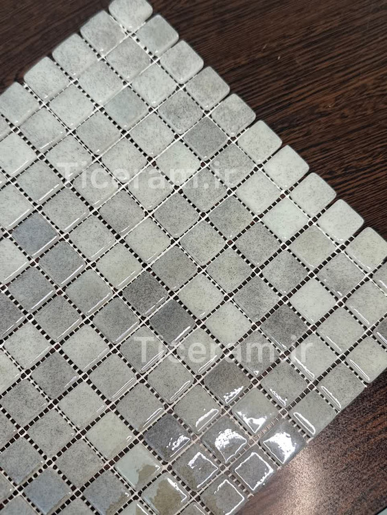 کاشی پشت توری استخری خاکستری پارلاک