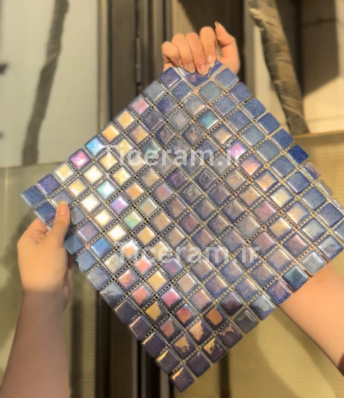 سرامیک لوکس استخری آبی پارلاک