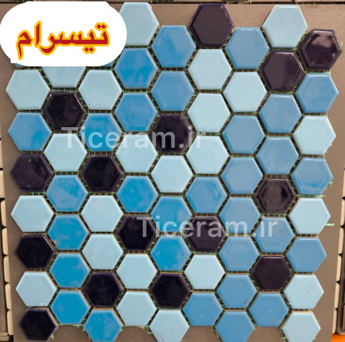 سرامیک شش گوش آبی گلدیس استخری