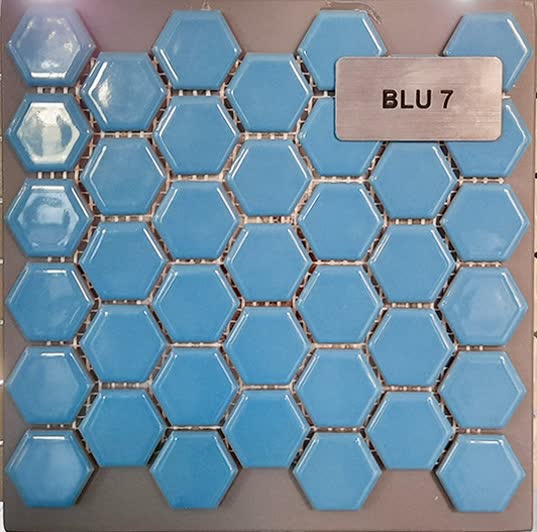 سرامیک شش ضلعی blue7