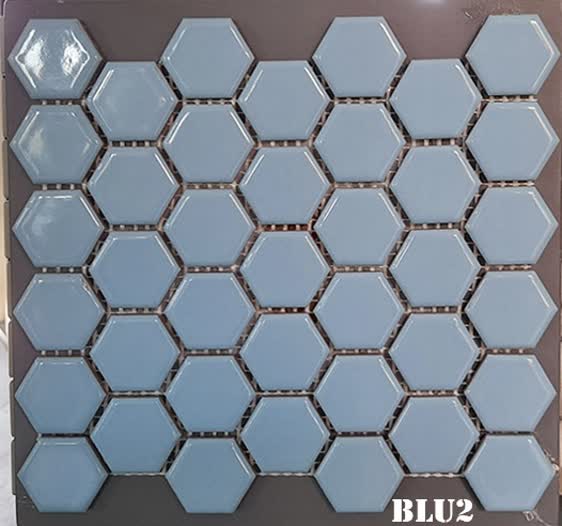 سرامیک استخری آبی شش ضلعی البرز