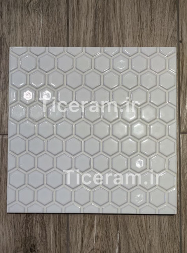 کاشی سفید طرح استخری