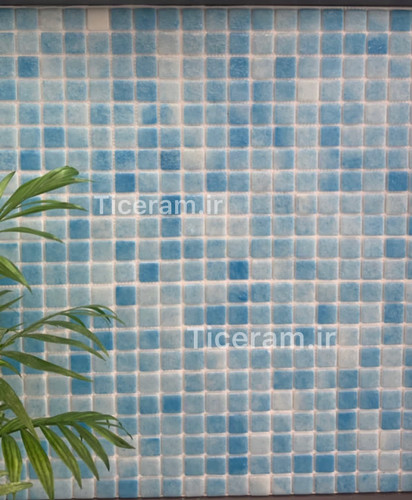 تایل آبی شیشه ای استخری سرا