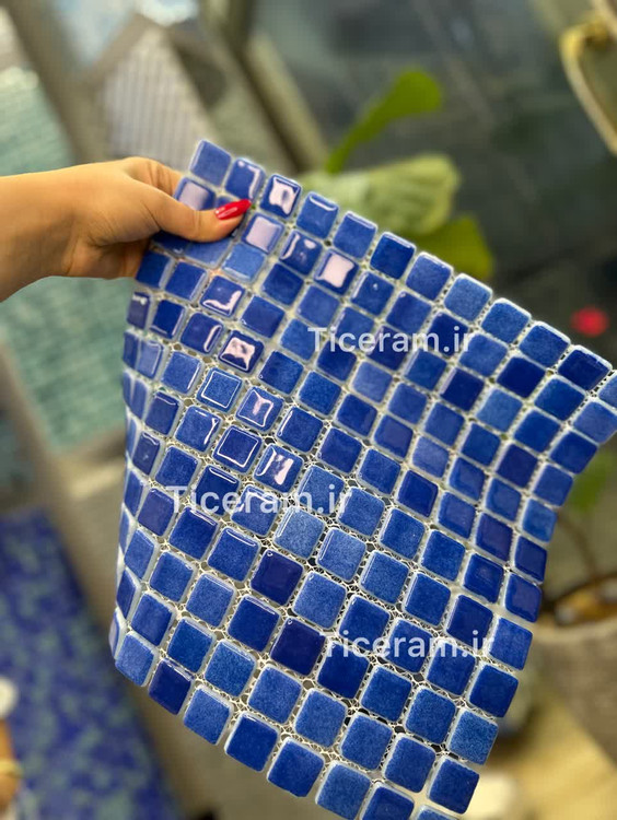 سرامیک استخری آبی شیشه تامر