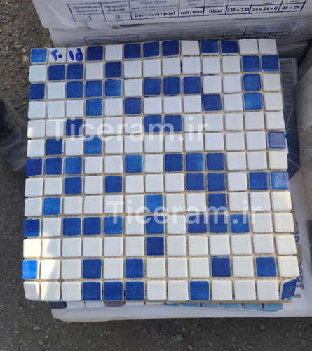 سرامیک میکس آبی شیشه استخری تامر