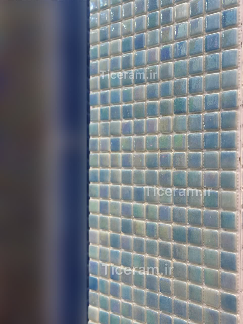 سرامیک آبی هولوگرامی شیشه