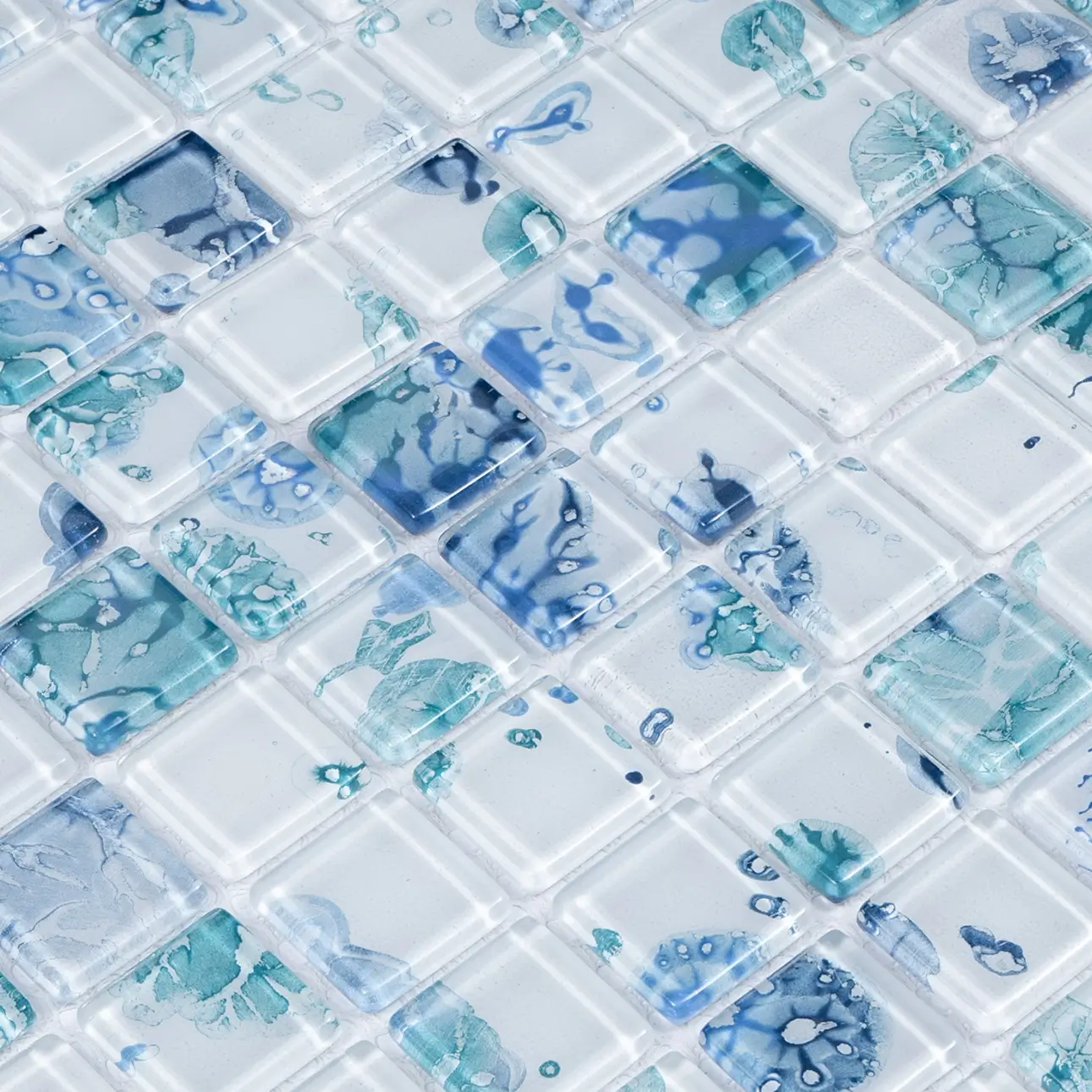 سرامیک استخری شیشه ای آبی