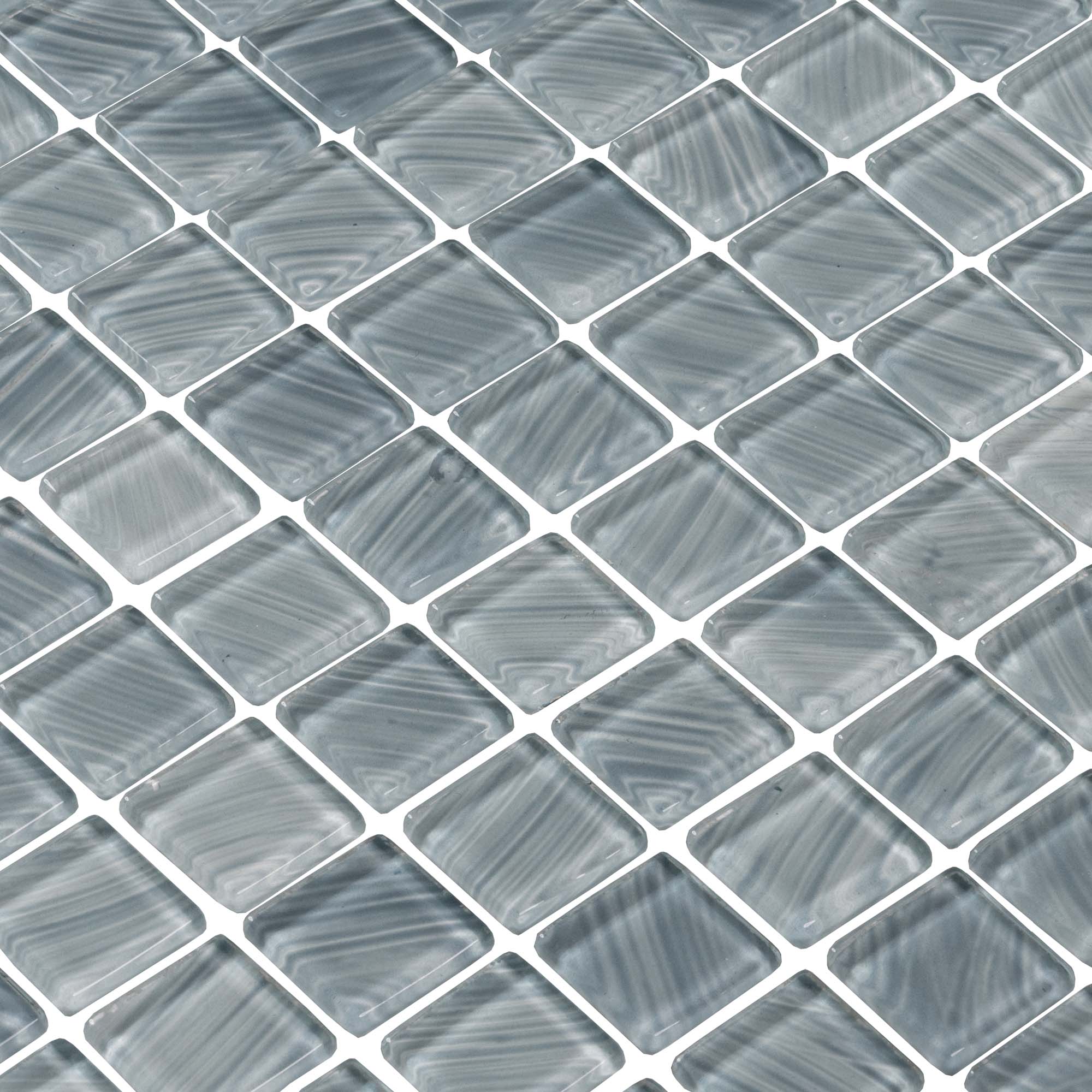 کاشی استخری خاکستری روکارنو شیشه ای