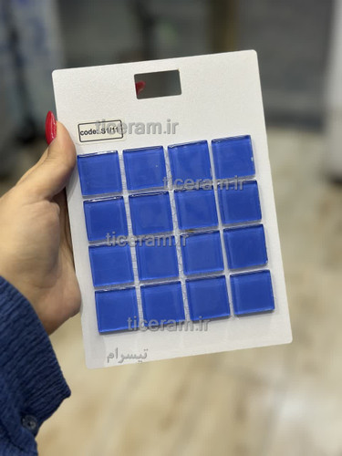 سرامیک استخری آبی شیشه ای