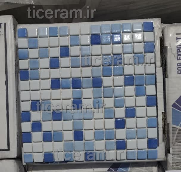 سرامیک آبی استخری آبی شیشه ای تامر یزد