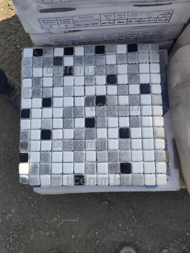 سرامیک مشکی طوسی استخری شیشه ای