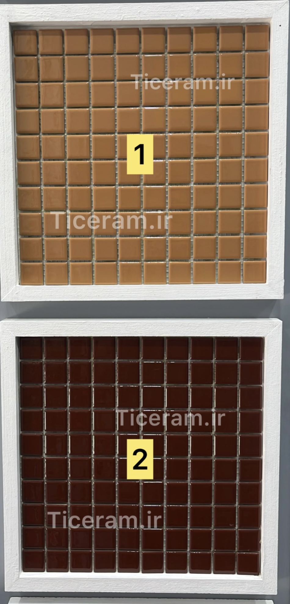 کاشی استخری قهوه ای