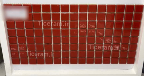 سرامیک قرمز توری دار استخر گلدیس