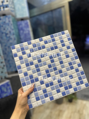 سرامیک طرح استخری میکس آبی